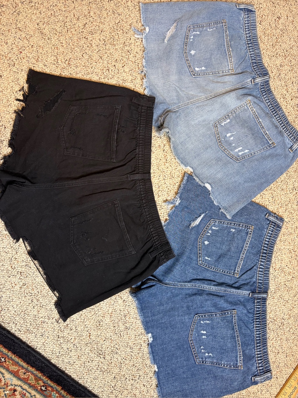 Nice Bundle Aerie Denim Shorts Sz XL - Picture 2 of 11